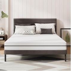 Mattress 90 x 200 cm Hardness H3 18 cm – High-Quality Cold Foam Mattress Made of Gel Memory Foam, Ergonomic and Breathable Foam Mattress, Oeko-Tex Certified