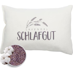 Herbalind Lavender Pillow for Sleeping, Sleeping Pillow with Filling - with Lavender without Chemicals - Cover 100% Cotton 30 x 20 cm, Herbal Pillow, Scented Pillow, Decorative Pillow - Gift for Women