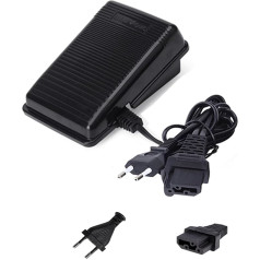 DeJivsin 200-240V Sewing Machine Foot Pedal, Foot Controller Pedal Sewing Machine Parts for Singer JUKI Butterfly Electronic Foot Control (EU Plug)