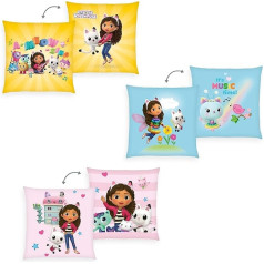 Gabby's Dollhouse Decorative Cushion Set of 3, Approx. 40 x 40 cm, 100% Polyester