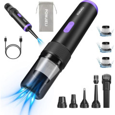 Handheld Vacuum Cleaner, 22000Pa Wireless Battery Vacuum Cleaner, High Performance 5-in-1 Portable Mini Car Vacuum Cleaner, Rechargeable Handheld Vacuum Cleaner for Car, Home, Office, Pet