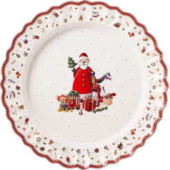 Villeroy & Boch - Toy's Delight Serving Platter Round Premium Porcelain Microwave Safe, Colourful/Red/White, 45 cm