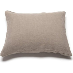 LinenMe Pillowcase 80 x 80 cm - Luxurious Pillowcase 100% Linen - Washed Bed Linen Hypoallergenic - Pillow Case - Natural