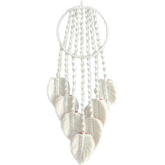 Dream Catcher, Weave Leaf Tassel Dream Catcher, Bohemian Style Dream Catcher, Tapestry, Macrame Wall Hanging, for Bedroom, Dream Catcher for Girls, for Wedding/Birthday Decoration, White