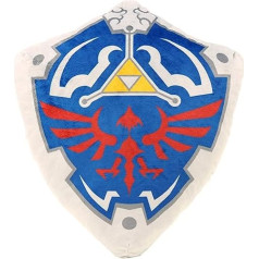 San-Ei The Legend of Zelda Triforce Shield Plush Cushion, 40 cm, Multi-Colour
