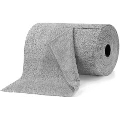 Disposable Tea Towels - 2 Rolls Reusable Cleaning Cloth, Microfiber Hand Wipe, All Purpose Cloth, Kitchen Towel Towel, Total 40 Pieces (Grey)