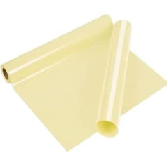 VINYL FROG Heat Transfer Vinyl Roll HTV Vinyl 12x61 inch Light Cream Iron on Vinyl for T Shirts Heat Press Vinyl for Craft Designs