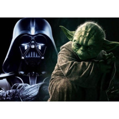 STAR WARS 2 - darth vader - yoda - classic movie - A3 Poster - print - picture - art