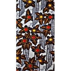 MAYNOWAX African Wax Fabric 100% Cotton 2 Yards 180cm x 120cm