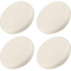 Pack of 4 Improved Round Bar Stool Covers Round Chair Covers Diameter 12-14 Inch Round Chair Seat Cushion for Chairs Stools Protective Covers White