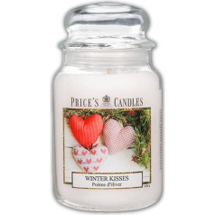 Price's Large Jar Candle Winter Kisses Sweet Delicious High Quality Fragrance Long Lasting Fragrance Up to 150 Hours Burn Time