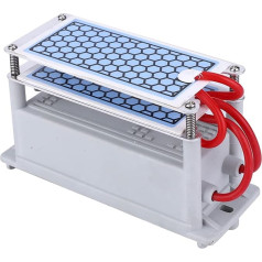 Ozone Generator 220 V 10 G, Ozone Device, Integrated Cleaning, Ceramic Plates, Odour Cleaner, for Dryers, Refrigerators, Air Purifier, Home, Kitchen, Office, Default