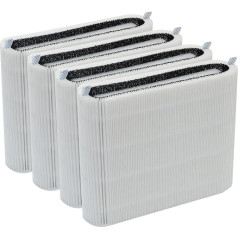 PUREBURG Replacement HEPA Filter Compatible with Blueair Blue Pure 511 Air Purifier (31310000000), H13 Particles and Activated Carbon, Air Purification, Dust, VOCs, Odor PM2.5, Pack of 4
