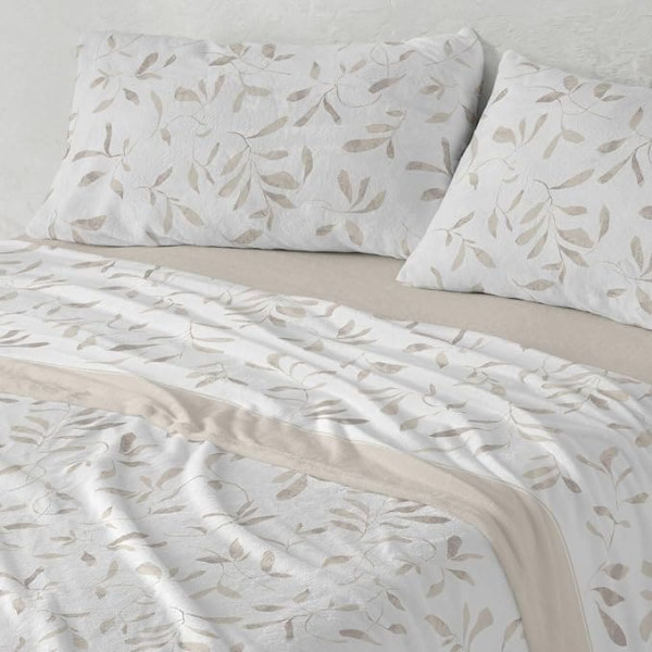 Burrito Blanco Coralina Duvet Cover Set, Plastic, Beige, Ancho de 135 cm
