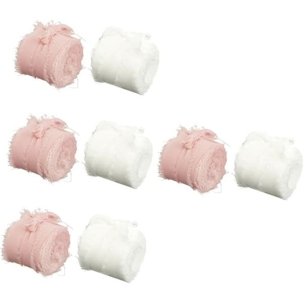 ARTIBETTER 4 Sätze Banddekoration Sticken Stickerpappier Adult Diy Ribbon Hairbands Bouquet Embellishment Ribbon Satinband Zum Einwickeln Burgund Bastelbedarf Haarband Polyester 2 Rollen * 4