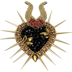 EMDOM Gold Bead Patches Heart Patches Sew On Mexican Hearts Sew On Sew On Patch Bag Clothes 1 Pcs Multicolor