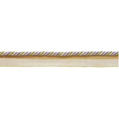 DecoPro 11m Purple Gold Baroque Collection Lip Cord 5mm Thick Style 0316BL Winter Purple - 8426