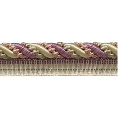 9 YARD Value Pack Large Dusty Rose, Olive Green, Aubergine 7/16 Imperial II Lip Cord Style # 0716I2 Color: Olive Rose – 1010 (27 ft/8 M)