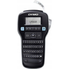 Etiķešu printeris dymo lm 160 value pack +3xs0720530 lente d1 melna/balta 12 mm