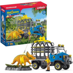 schleich DINOSAURS Dinosaur Truck Mission 42565 Play Set with Dino Figure, Ranger, Truck and Many Accessories, Great Gift for Children, Dinosaur Toy from 4 Years, Set of 43 Pieces