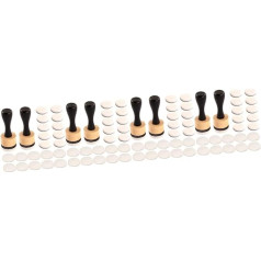 jojofuny 4 Sets Mini Sponge Brush Tool Sponge Brush Stamper Foam Painting Stamp Sponges for Make-Up Brush for Mixing Ink Painting Tools for Painters Rubber