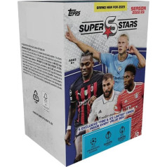 Topps UEFA Superstars 22/23 Value Box (9 Packets)