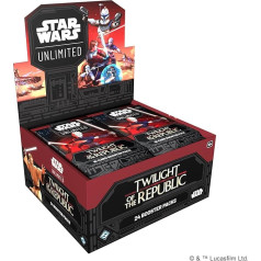 Fantasy Flight Games - Star Wars: Unlimited TCG Twilight of The Republic Booster Display (24 Booster Packs) - Trading Card Game for Children and Adults, Age 12+, 2+ Players, 20 Minutes, English