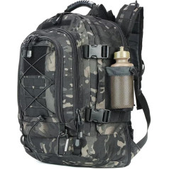 LIUHLFSR 60L Backpack Outdoor Travel Hiking Backpacks Camping Suitable for Camping, Outdoor, Hiking (Black Grey)