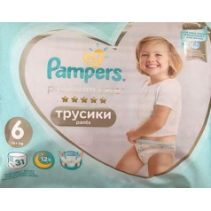 Pampers Premium Care Pants Size 6 15+ kg Pack of 31