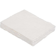 Watercolor Paper 300gsm 9 x 12 Inch 25 Sheets Handmade Handmade Deckle Edge Paper Textured Mixed Media Cold Press Pad for Calligraphy Sketching Crafts and Painting