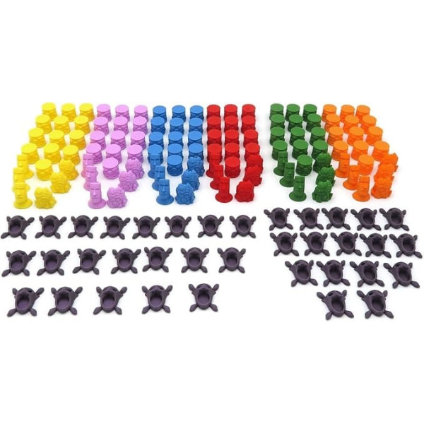 BG Expansions SPRT003 6-Player Booster Pack for Spirit Island and Its Jagged Earth Expansion - 150 Pieces