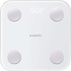 Xiaomi Mi Body Composite S400 Intelligent Body Fat and Muscle Scales Digital Bathroom Scales with Bluetooth 5.0 White Body Weight Compatible with iOS and Android
