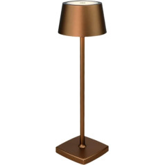 Cordless Table Lamp, Retro Table Lamp, Warm Light Colour, Touch, Dimmable, Protection Class IP54 LED Table Lamp, Rechargeable 6000 mAh, for Indoor and Outdoor Buffet, Restaurant, Coffee, Bedroom,