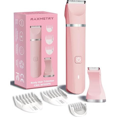 Intimate Shaver for Women, Electric Trimmer Women's Intimate Area, Women's Shaver, Intimate Shaver, Rechargeable, Waterproof for Wet and Dry, Pink