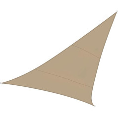 PEREL 5 x 5 x 5 m Triangle Water Permeable Shade Sail - Champagne