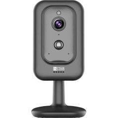 INSTAR IN-8401 2K+ Black - LAN/WLAN Surveillance Camera with AI (AI) - IP Camera - WPA3-2.4 and 5GHz WiFi - 2-Way Audio - PIR - Heat Sensor - Night Vision - 940nm Invisible LEDs - HomeKit - MQTT