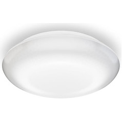 Steinel DL Vario Quattro S LED Ceiling Light, White, 360° Motion Sensor Adjustable, 4000 K Neutral White, Outdoor Light, Impact Resistant, IP54