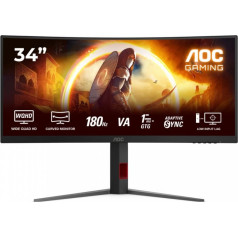 Monitors cu34g4 34 collu 180hz izliekts va hdmix2 dp ir