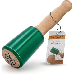 Schaaf Tools Precision Wood Carving Hammer for Woodworking, Comfortable Wood Handle Reduces Hand Fatigue, Non-Damaging Urethane Head Protects Tools, Chisel Hammer