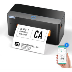BORN4SHIP DHL Label Printer Bluetooth, Shipping Label Printer, Thermal Printer Label Printer Compatible with Etsy, Ebay, Amazon, Suitable for Small Shipping Packages