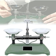Miniature Scale Lab Triple Beam Balance Beam Scale High Precision Chemical Scale with Mechanical Tray with Weight Set and Tweezers Clear Scale Accurate Data for Physical Experiments