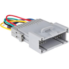 RED WOLF Factory Amplifier Amp Crossover Bypass Jumper Integration Wiring Harness Cable Adapter for GMC Chevy Silverado Impala Suburban Sierra 2000-2009 Non Base Infinity System