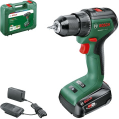 Bosch UniversalDrill Cordless Screwdriver 18V (2 Batteries, 18 Volt System, in Case)