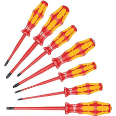Wera VDE- insulated Screwdriver Set 160 / 7 iSS Kraftform Plus 100 Series 7-Piece 05135961001