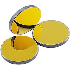 Hookurity CO2-lasering-Si-Reflektorspiegel for lasering-Graveur, vergoldete Silizium-Reflektorlinsen, Durchm. 20 25 30mm(25mm)