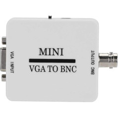 VBESTLIFE VGA to BNC Converter HD VGA to BNC Audio Converter 1080P for Video Conferencing Home Theater Monitors, HDTV, Computers, etc.