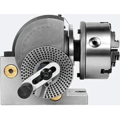 Universeller 6-Zoll-Indexierkopf for Fräsmaschinen, Teilkopf, 160 mm, 3-Backenfutter, CNC-Drehachse mit CNC-Reitstock(5 inch 125mm2)