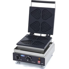 Maxima Gastro Waffle Maker - 4 Pieces - Hearts on Sticks