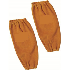 Welding Sleeves Split Leather Sleeves 40 cm 16 Inch Flame/Abrasion/Heat Resistant Welder Arm Protection Sleeve, Welding Accessories