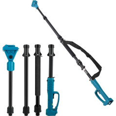 Electric Scissors Extension Pole, 2 m Extension Rod for Makita 18 V Battery, 180° Rotation Adjustable Telescopic Rod for Cordless Scissors for Pruning High Branches (No Battery)